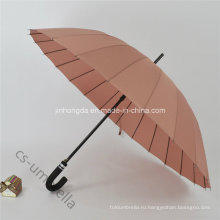 Обычная Цвет ткань pongee Открытый прямой зонтик (YSS0132-5)